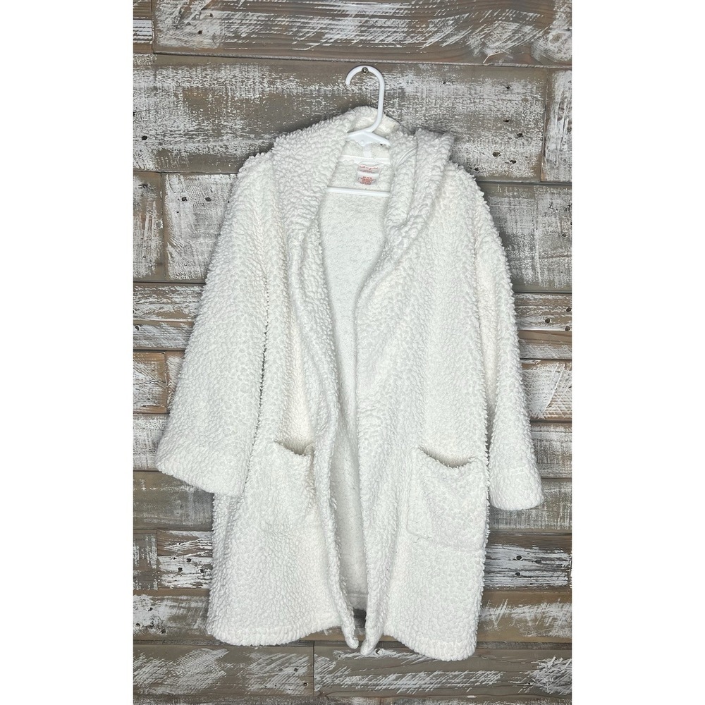 Cat & Jack kids white robe w/‎ eared hoodie size XS (4/5)